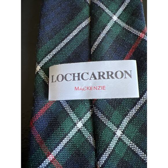 LOCHCARRON Mackenzie Tartan Plaid Tie 100% New Wool Scotland - Picture 3 of 5